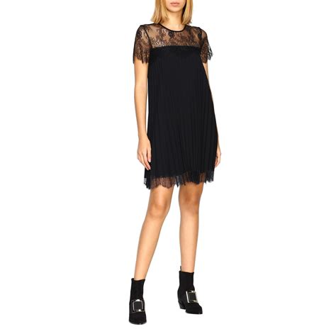 abito nero twin set|TWINSET Abito Dress In Nero .